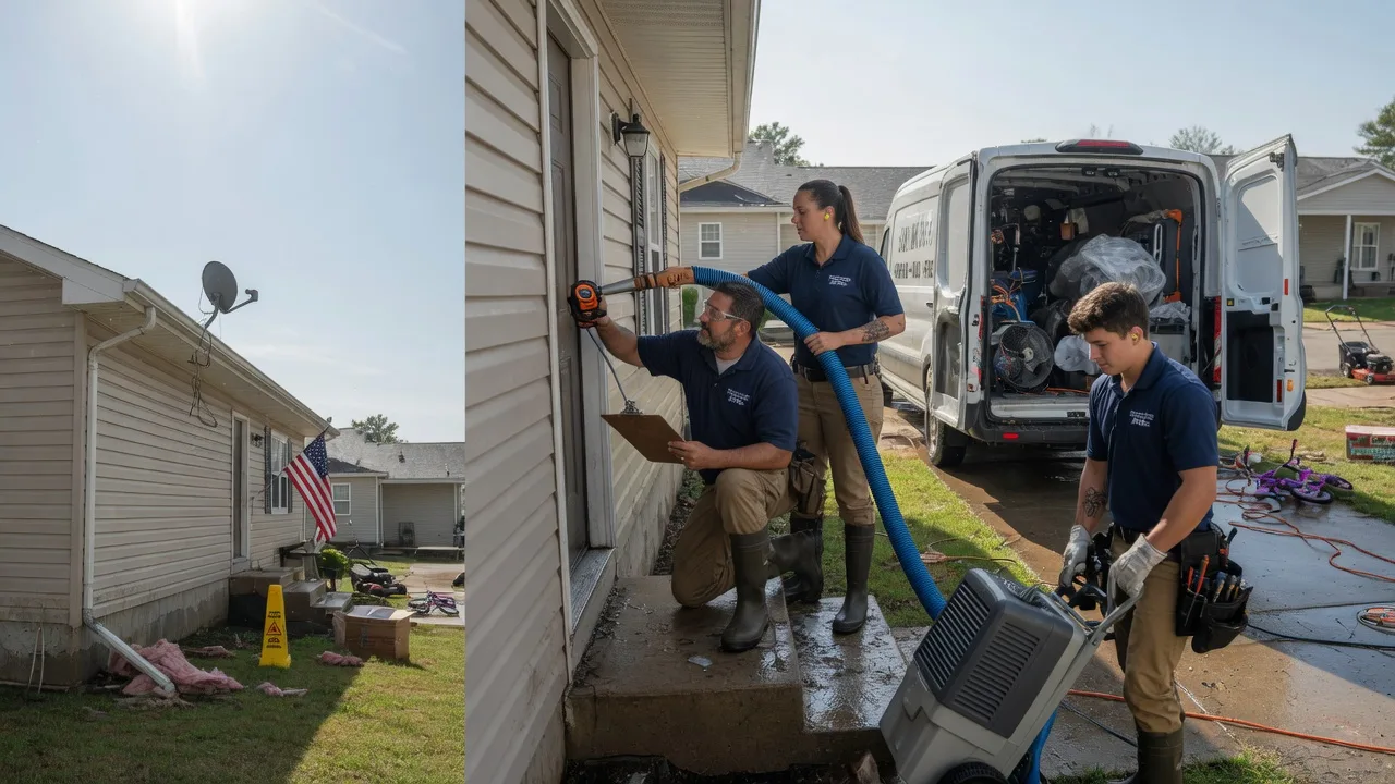 Ceiling Water Damage Restoration in Carrollton, IL near me